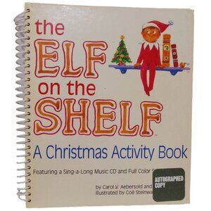 Autographed and Unused Elf on the Shelf Activity Book Rare & HTF